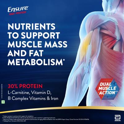 Ensure High Protein Nutrition Powder - Chocolate Flavour 200 gm (Refill Pack) - Nutritional Supplement