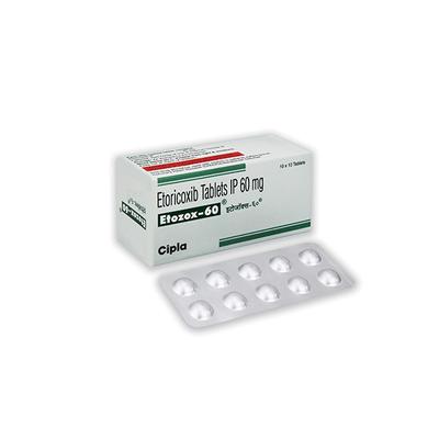 Etozox 60mg Tablet 10'S - Pain relief-Nsa