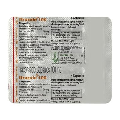 Itrazole 100mg Capsule 4'S - Fungal Infections-Anf