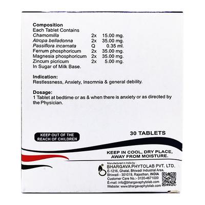 Bhargava Shakoon Tablet 30's - Homeopathic Complex Tablet