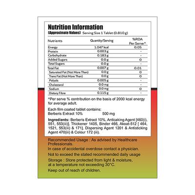 Aiwo A-Berine 500 mg Tablet 100's - Herbal Dietary Supplement