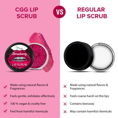CGG Cosmetics Lip Scrub - Strawberry 10 gm - Lip Scrubs