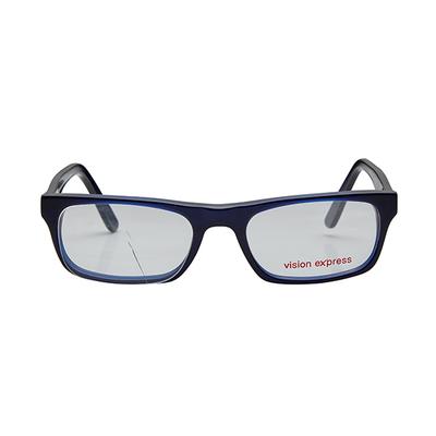Vision Express 29428 Blue Rectangle Eyeglasses (Including Anti-Reflective Coating Lens) 1's - Wearables Eye Glasses