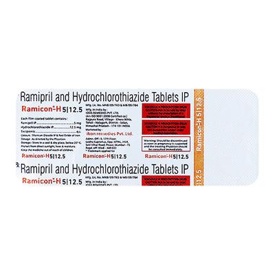 RAMICON H 5 Tablet 10's - Hypertension-ACE