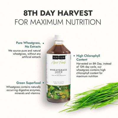 Kapiva Wheat Grass Juice 1 ltr - Ayurvedic Juices