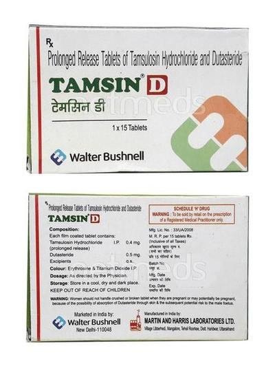 Tamsin D Tablet 15'S - Bladder And Prostate Disorders-Dru