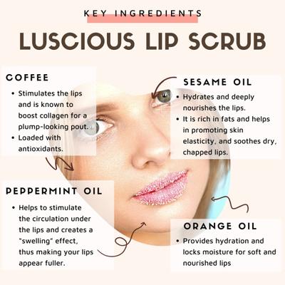 Essentia Extracts Plump & Supple Luscious Lip Scrub 25 gm - Lip Scrubs