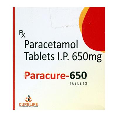 PARACURE 650 Tablet 10's - Fever-Ana