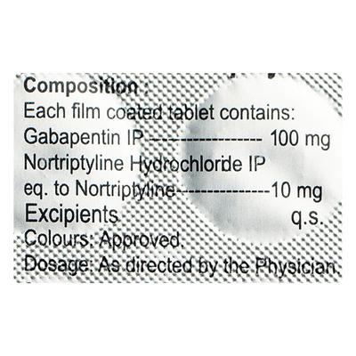 GABAPAX NT 100 Tablet 15's - Neuropathic Pain-Dru