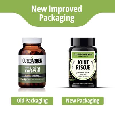 Curegarden Joint Rescue Vegetarian Capsules 60's - Vital Health