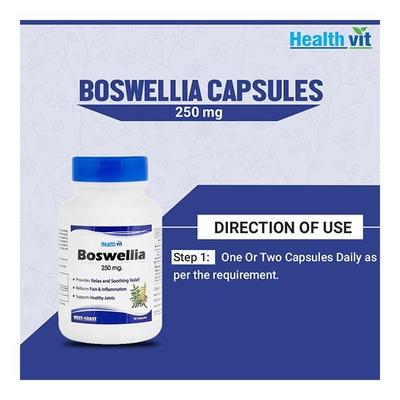 HealthVit Boswellia 250 mg Capsule 60's - Herbal Dietary Supplement