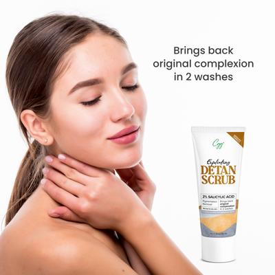 CGG Cosmetics Detan Scrub- for All Skin Types 50 gm - Scrubs & Exfoliants