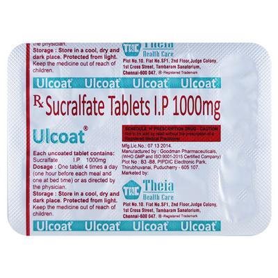 Ulcoat Tablet 10'S - Ulcer/Reflux/Flatulence-Aaa