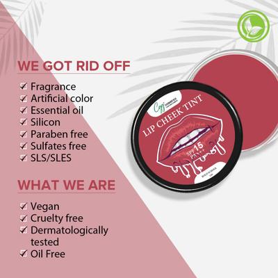 CGG Cosmetics Lip & Cheek Tint Balm SPF 15 - Bold School (130) 7 gm - Lip Balms