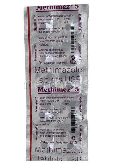 Methimez 5mg Tablet 10'S - Hyperthyroidism-Ant