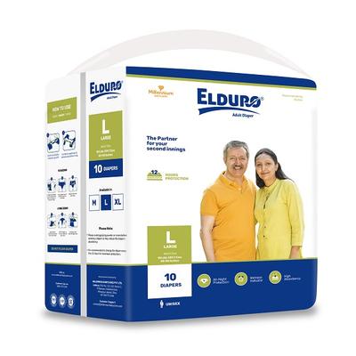Elduro Adult Diaper (L) 10's - Adult Diapers & Pads
