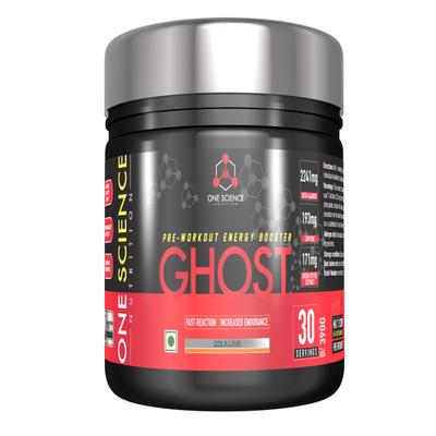One Science Nutrition Ghost Pre Workout Energy Booster Powder - Cola Lime 390 gm - Workout Essentials