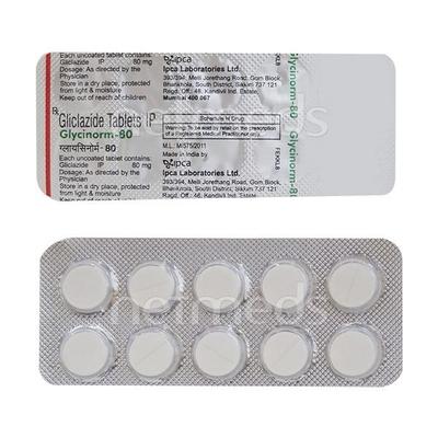 Glycinorm 80mg Tablet 10'S - Diabetes-Ant