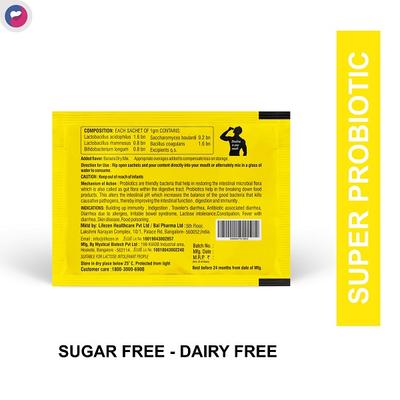 LifeZen Wonder Pro Probiotic Powder - Banana (Pack of 30 x 1 gm) - Digestive Health