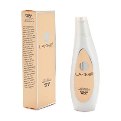 LAKME MAXIMUM MOISTURISER PEACH MILK 60ML - Lotions & Creams