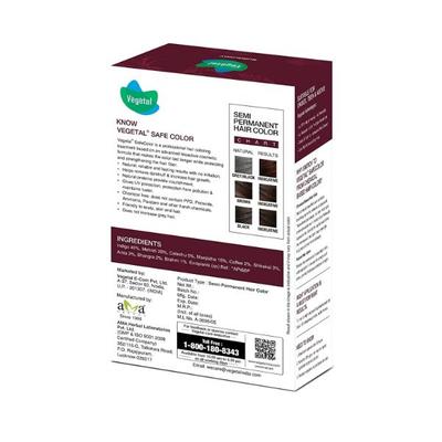 Vegetal Safe Color+ Hair Color - Burgundy 50 gm - Crème