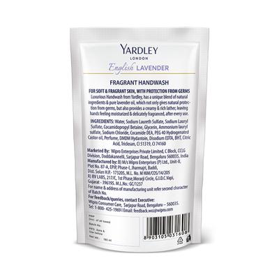Yardley English Lavender Fragrant Handwash Liquid - Refill Pouch 180 ml - Hand Wash & Soaps