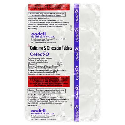 CEFECT O 200 Tablet 10's - Bacterial Infections-Cep