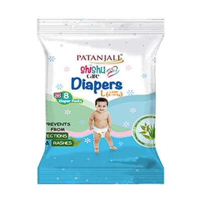 Patanjali Shishu Care Baby Diaper (L) 1's - Diapers & Wipes