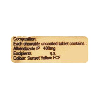 Zeebee 400mg Tablet - Parasitic Worms-Ant