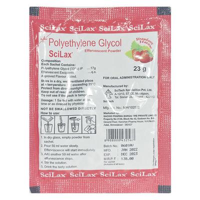 SCILAX STRAWBERRY FLAVOUR Effervescent Powder 23gm - Constipation-Lax