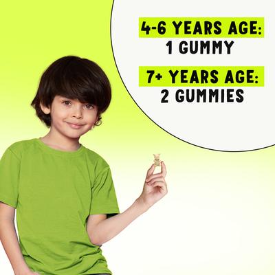 Power Gummies Junior for Strong Bones Calcium, Phosphorus and Vitamin D, For Age 4-15 Years, Tasty Banana Flavour 30 Gummies 30's - Nutritional Supplements