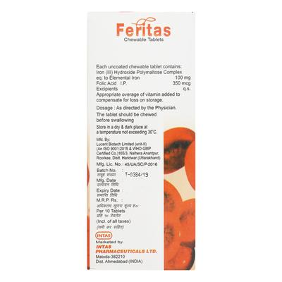 Feritas Tablet 10'S - Anaemia-VMA