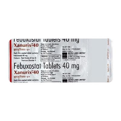 Xanurix 40mg Tablet 10'S - Gout