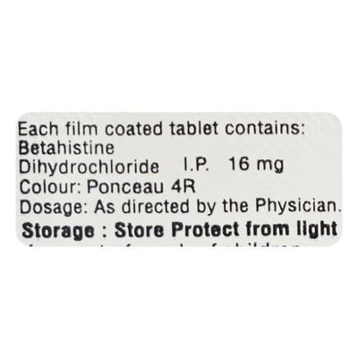 VERTINOC 16 Tablet 10's - Vertigo-Ant