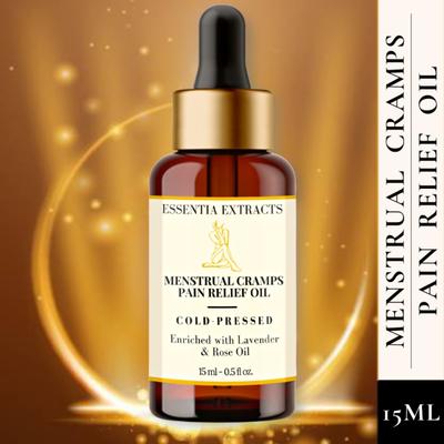 Essentia Extracts Cold Pressed Menstrual Cramp Pain Relief Oil 15 ml - Creams/Oils/Lotions
