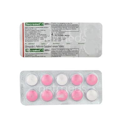 Secremet 1mg Tablet 10'S - Diabetes-Ant
