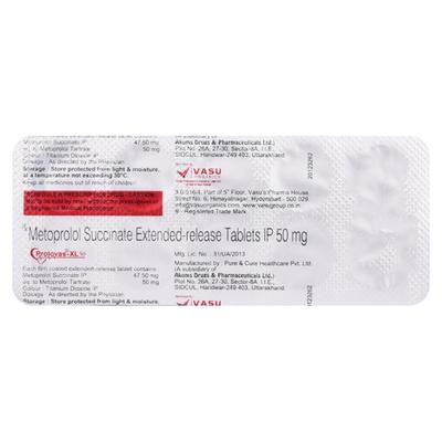 Prolovas Xl 50Mg Tablet 10's - Hypertension-Bet