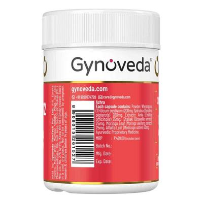Gynoveda Ayurvedic Vitamin B12 Capsule (Pack of 3 x 30's) - Multi-Vitamins