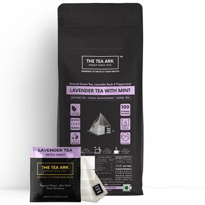 The Tea Ark Organic Tea Bags - Lavender Tea with Mint 100's - Green/Herbal Teas
