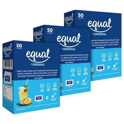 Equal Original Sweetener Sachet (Pack of 3 x 50's) 1's - Sweeteners