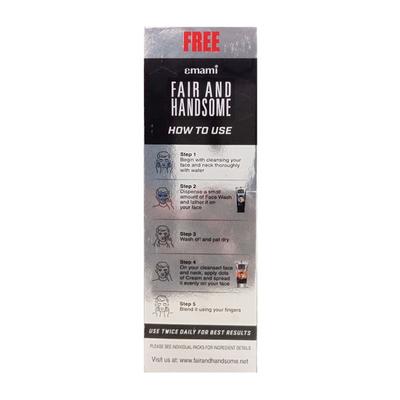 Fair and Handsome Instant Radiance Face Wash 50 gm (Free Long Lasting Radiance Cream 25 gm Worth Rs. 60) - Face Washes