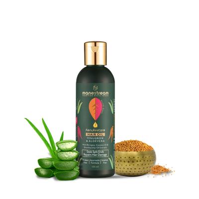 Manestream FenuRestore Hair Oil - Fenugreek & Aloevera 100 ml - Hair Oils