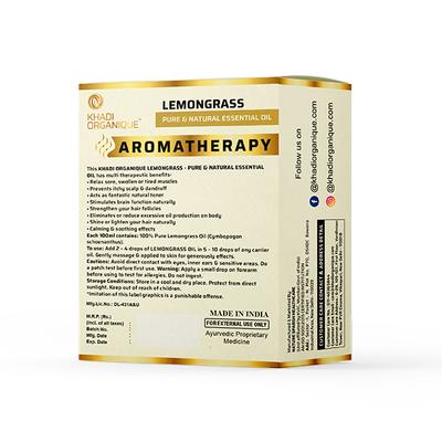 Khadi Organique Khadi Essential Oil - Lemongrass 15 ml - Personal Care (Ayush)