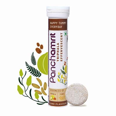 Panchamrit Triphala Effervescent Tablets - Lime Flavour 20's - General Health
