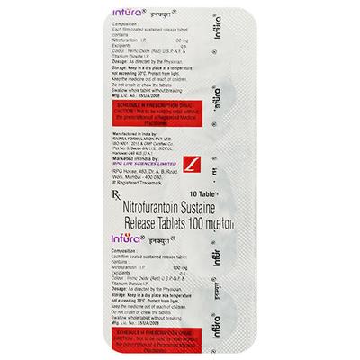 Infura 100mg Tablet 10'S - Bacterial Infections-OAB
