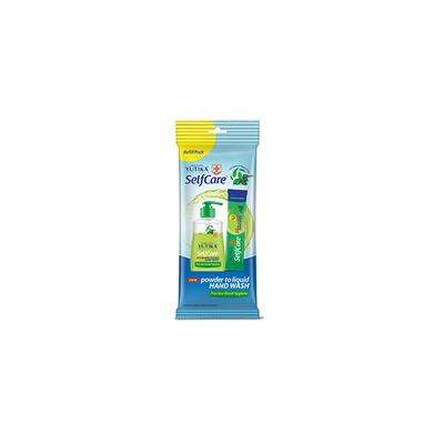 Yutika Selfcare Combo (Powder To Liquid Refill Pack 10 gm + Pump Dispenser Hand Wash 200 ml) - Tulsi & Neem - Hand Wash & Soaps