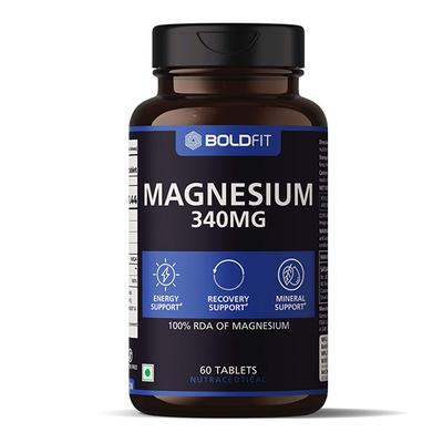 Boldfit Magnesium 340 mg Tablet 60's - Calcium And Minerals