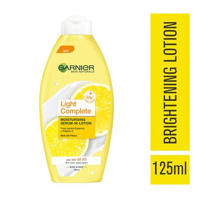 Garnier Skin Naturals Light Complete Fairness Serum Cream UV 45 gm + Moisturising Serum-in-Lotion 125 ml - Face Serum