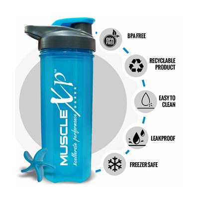 MuscleXP FIT XP Gym Shaker - Blue 700 ml - Workout Essentials
