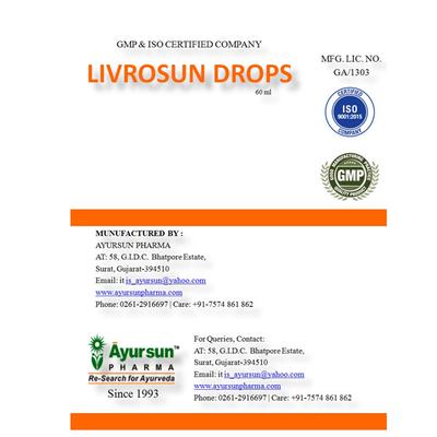 Ayursun Livrosun Drops 60 ml - Speciality Medicines
